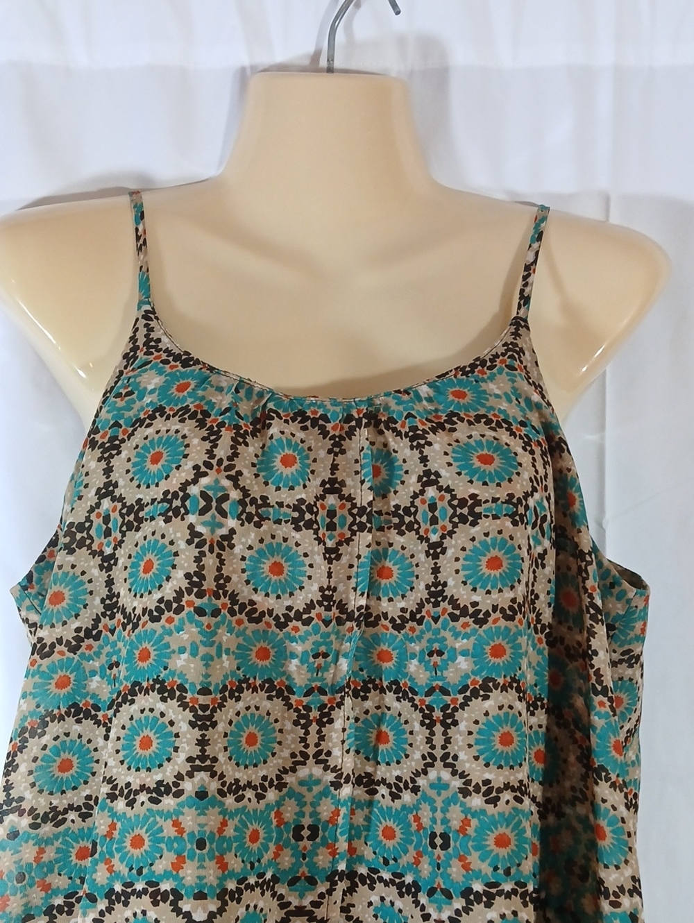 Patrons of Peace Womens Large Flyaway Camisole Tank Top Festival Boho - Picture 2 of 11